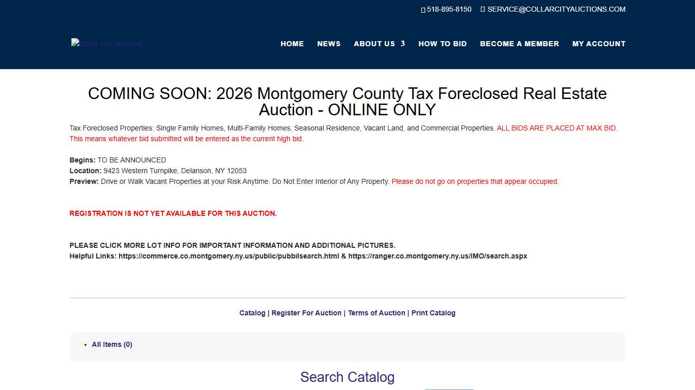 Collar City Auctions | Collar City Auctions