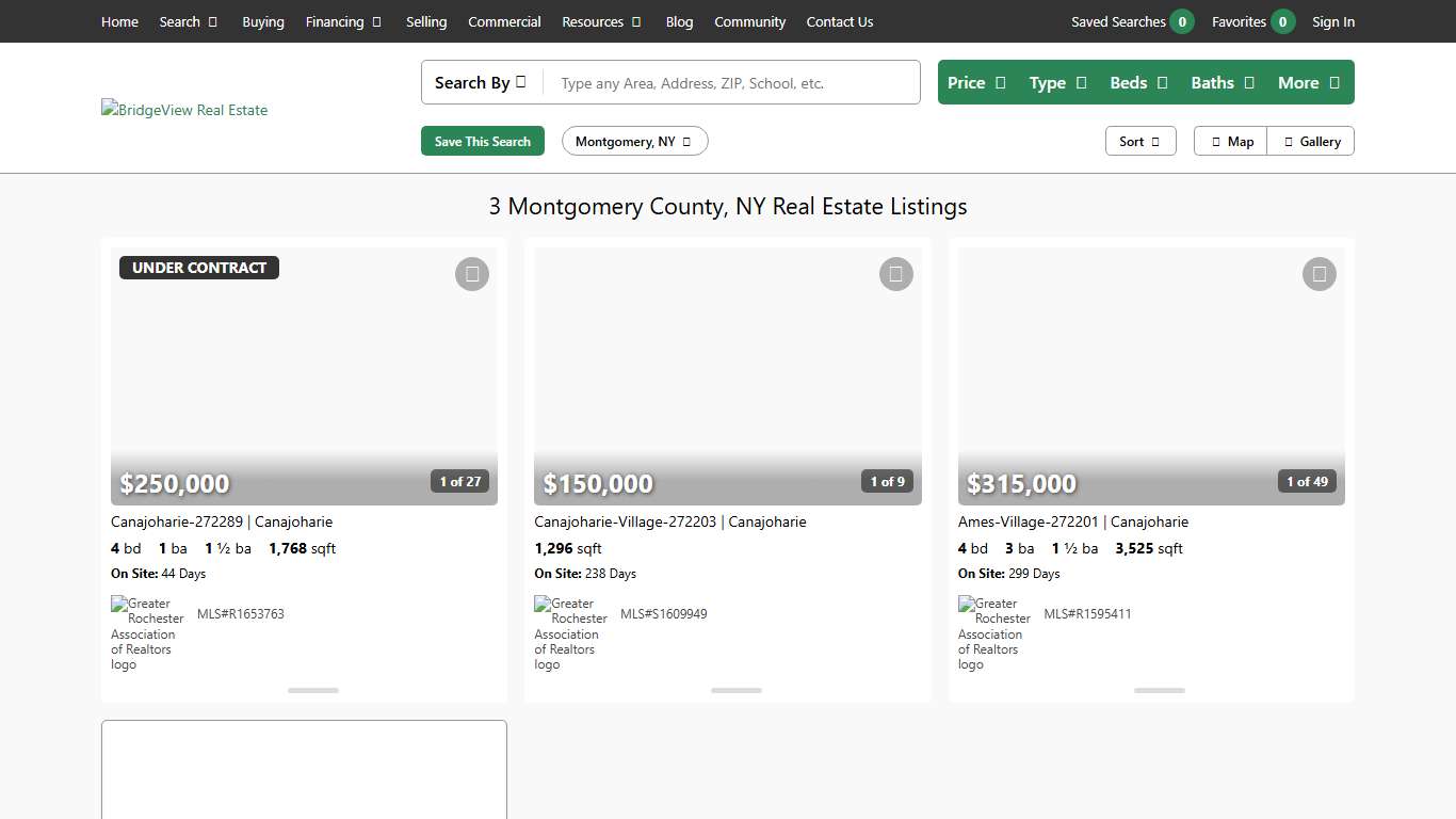 Montgomery County NY Real Estate Listings & Homes For Sale